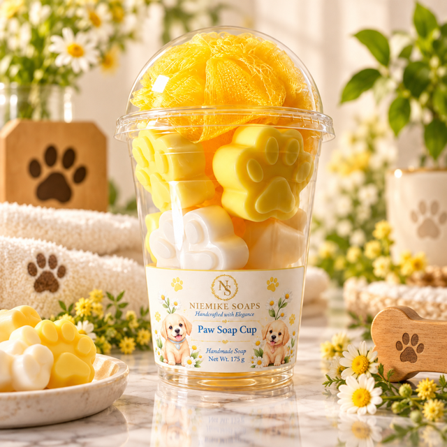 Paw Soap Cup – Handmade Soap